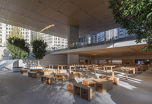 Foster + Partners, Apple Store Michigan Avenue, Chicago, Illinois, Stefan Behling, Jonathan Ive, Angela Ahrendts