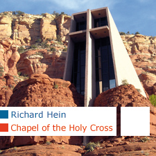 Chapel of the Holy Cross, Richard Hein, August K. Strotz, Anshen & Allen, Fred Courkos, Sedona, Arizona