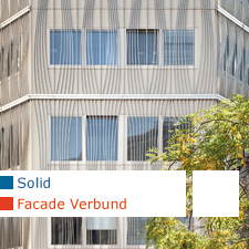 Solid architecture Facade Verbund headquarters  Vienna