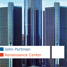 John Portman Renaissance Center Detroit