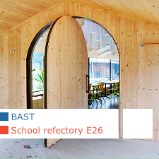 BAST, Bureau Architectures Sans Titre, School refectory E26, Montbrun Bocage, Occitanie, France